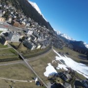 Tandem Gleitschirmflug Gebiet Davos